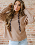 Elodie Textured Drawstring Baggy Hoodie