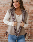 Wrenley Bows Sherpa Fleece Vest