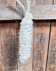 White Mule Tape Halter with Lariat Noseband