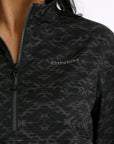 Womens Black Aztec Cinch 1/4 zip