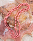 Immeasurable Pink Jade Wrap Necklace