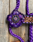 Purple Mule Tape Halter - Purple Gardenia