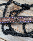 Black Mule Tape Halter - Feather and Western