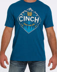 Cinch Mountains Tee- Teal