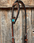 Medium Oil Copper Dot Turquoise Tack Set