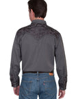 Floral Tooled Embroidery Shirt - P-634X