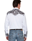 Floral Tooled Embroidery Shirt - P-634X