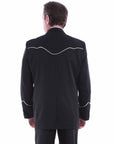 Solid Blazer W/piping - P-656LX