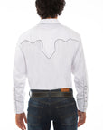 Solid Shirt W/candy Cane Piping - P-726X