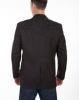Floral Tonal Emb. Blazer - P-733L