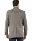 Floral Tonal Emb. Blazer - P-733