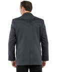 Floral Tonal Emb. Blazer - P-733L