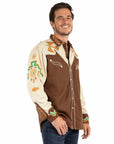 Phoenix Embroidery Shirt - P-734