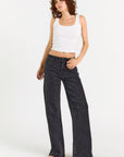 The Rebel Wide Leg - Carbon