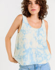 Wabi Sabi Crop Tank - Sky Wash