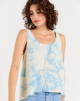 Wabi Sabi Crop Tank - Sky Wash