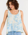 Wabi Sabi Crop Tank - Sky Wash