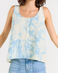 Wabi Sabi Crop Tank - Sky Wash