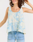 Wabi Sabi Crop Tank - Sky Wash