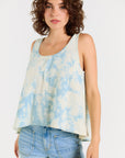Wabi Sabi Crop Tank - Sky Wash