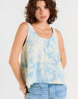Wabi Sabi Crop Tank - Sky Wash
