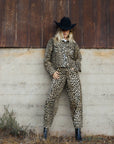 TARE BARREL PANT IN LEOPARD
