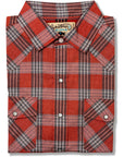 Red Sunset Expansive Plaid Western Shirt With Superior Breathable Quick Dry Fabric