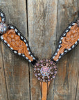 Classic AB Browband/One Ear Tack Set with Wither Strap