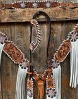 Whipstitch AB Browband/One Ear Tack Set with Wither Strap