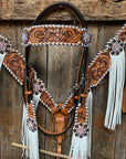 Whipstitch AB Browband/One Ear Tack Set with Wither Strap