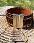 Brown Animal Print Fashion Bracelet XI113