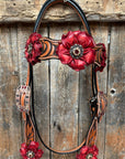Zebra Ruby Browband / Breastcollar Tack Set