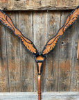 Basketweave - Leaf Scalloped Two Tone Breastcollar