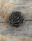 Antique Silver Rose Concho 1.5" W108AL