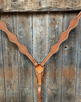 Basketweave Scalloped Light Oil Breastcollar