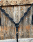 Basketweave Scalloped Black Breastcollar