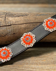 DC18- Neon Concho Dog Collar