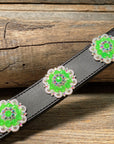 DC18- Neon Concho Dog Collar