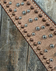 Copper and Silver Dot Rough-Out Breastcollar