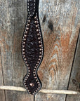 Dark Oil Honeycomb Tooled with Copper Dots Tack Sets