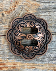 Copper Scalloped Slotted Concho 1.5" W164CL
