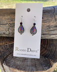 Purple Dangling Silver Fashion Earrings WA168
