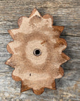Leather Rosette Starburst - Blue Cabochon Western Concho R110CABBL