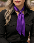 Purple Western Skinny Mini Wild Rag Scarf / Cowgirl Necktie