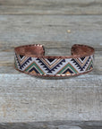 Western Copper Rustic Fashion Cuff Bracelet