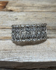 Western Silver Leaf and Bead Fashion Bracelets - Clear