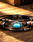 Western Oval Fashion Turquoise Bracelet