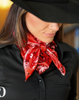 RED BANDANA WILD RAG