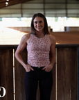 RIBBED ALL-IN-ONE TANK | ROSE LEOPARD