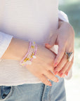 Rosie Pink Opal and Golden Bronze Ring
